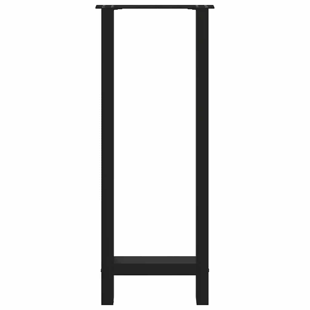 Bar Table Legs Black 2 pcs 40x(100-101) cm Steel