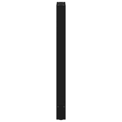 Bar Table Legs Black 2 pcs 40x(100-101) cm Steel