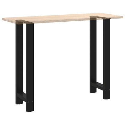 Bar Table Legs Black 2 pcs 40x(100-101) cm Steel