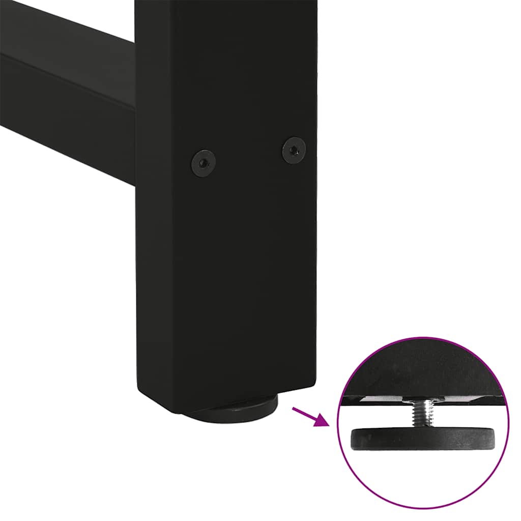 Bar Table Legs Black 2 pcs 40x(100-101) cm Steel