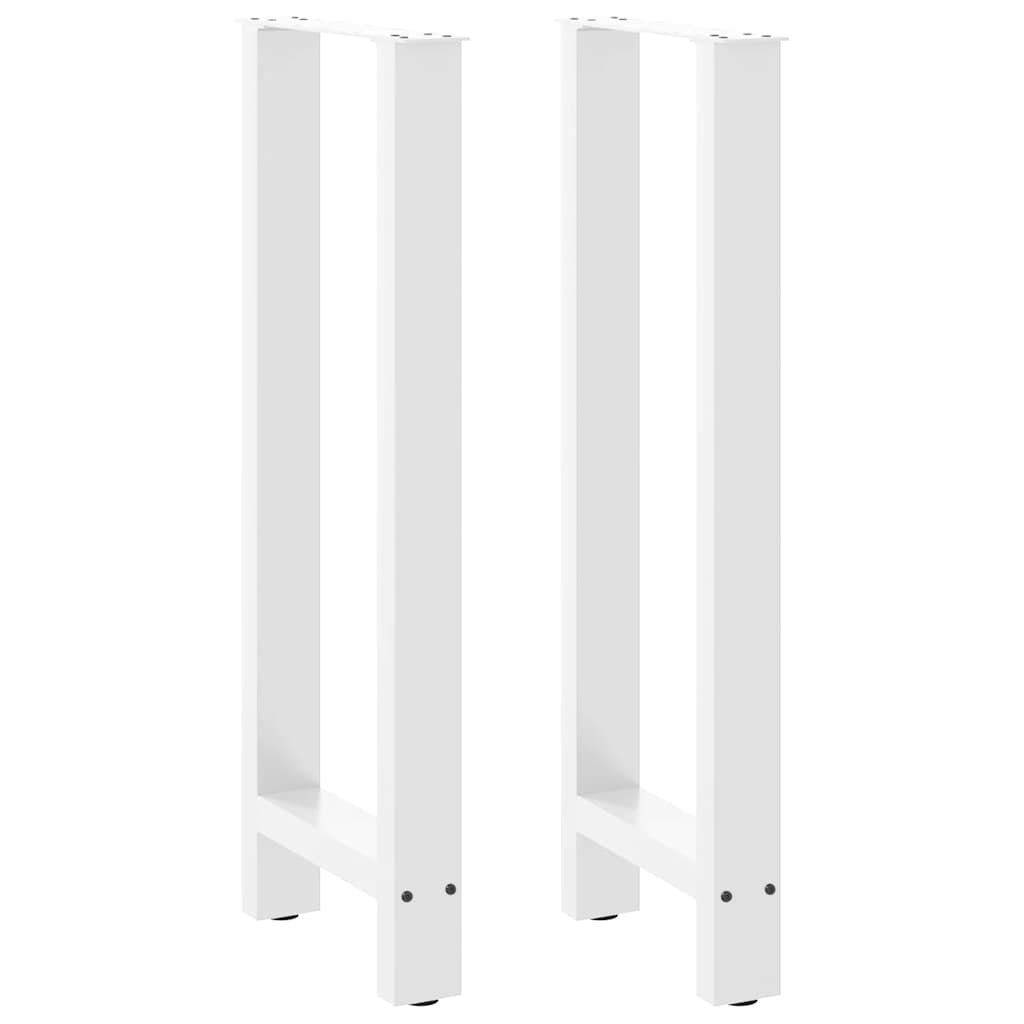 Bar Table Legs White 2 pcs 40x(100-101) cm Steel