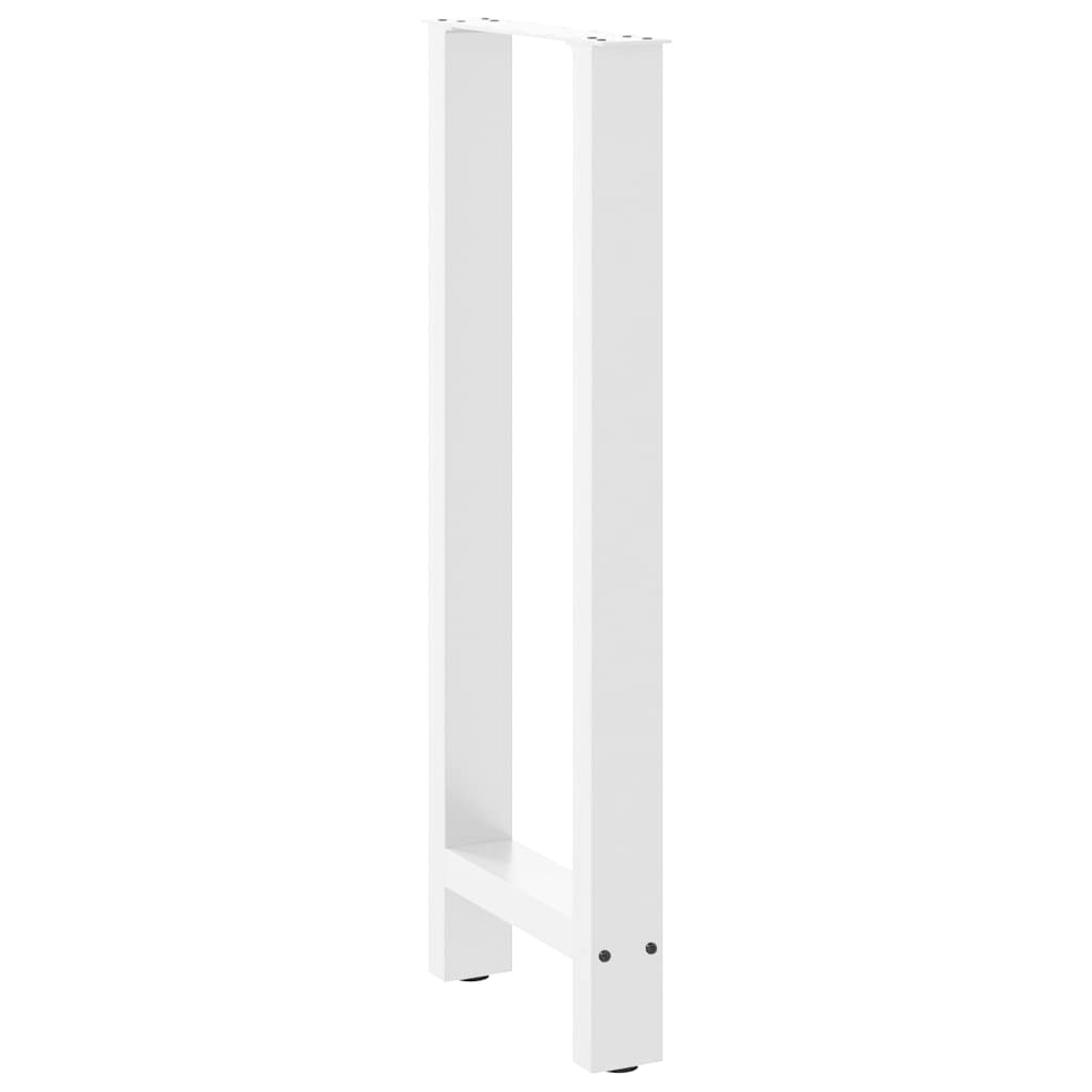 Bar Table Legs White 2 pcs 40x(100-101) cm Steel