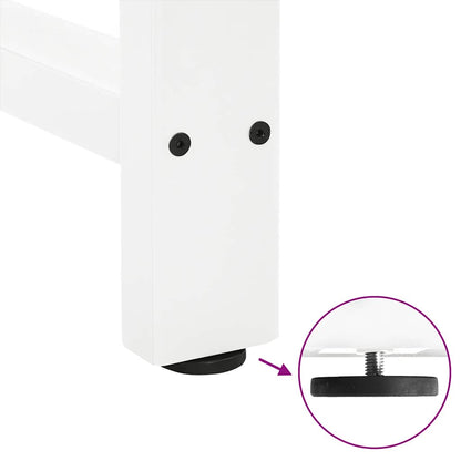 Bar Table Legs White 2 pcs 40x(100-101) cm Steel