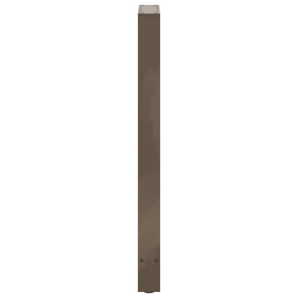 Bar Table Legs Natural Steel 2 pcs 40x(100-101) cm Steel