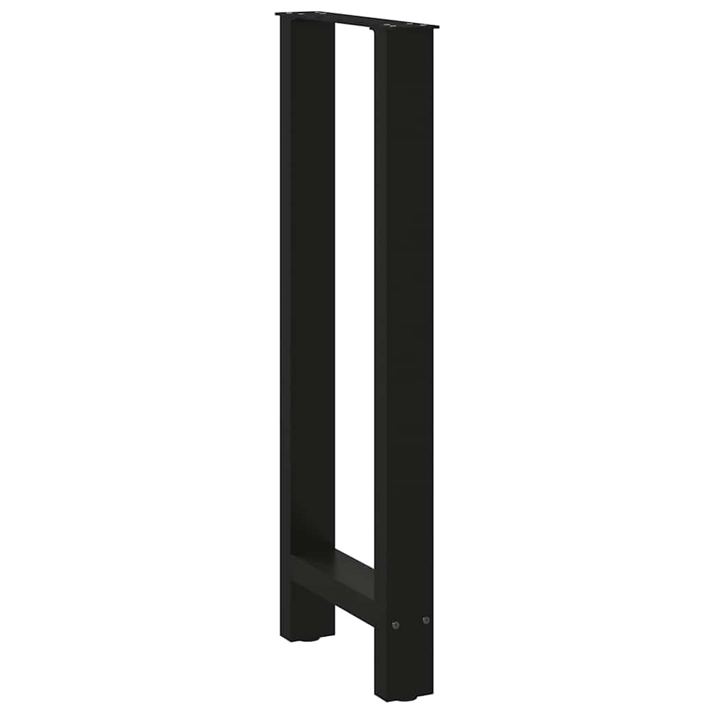 Bar Table Legs Black 2 pcs 50x(100-101) cm Steel
