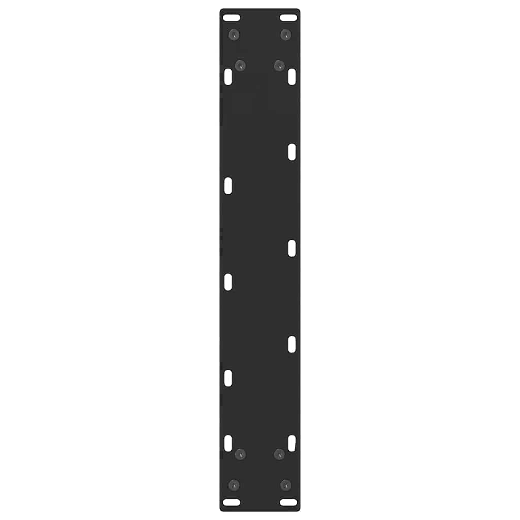 Bar Table Legs Black 2 pcs 50x(100-101) cm Steel