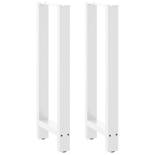 Bar Table Legs White 2 pcs 50x(100-101) cm Steel