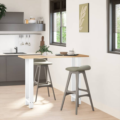 Bar Table Legs White 2 pcs 50x(100-101) cm Steel
