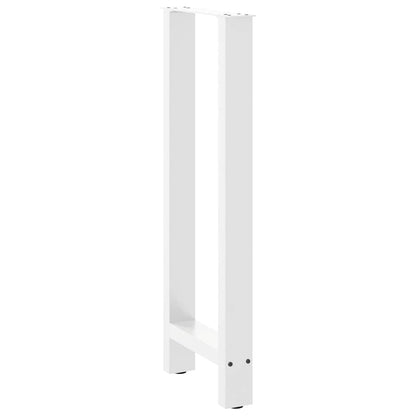 Bar Table Legs White 2 pcs 50x(100-101) cm Steel