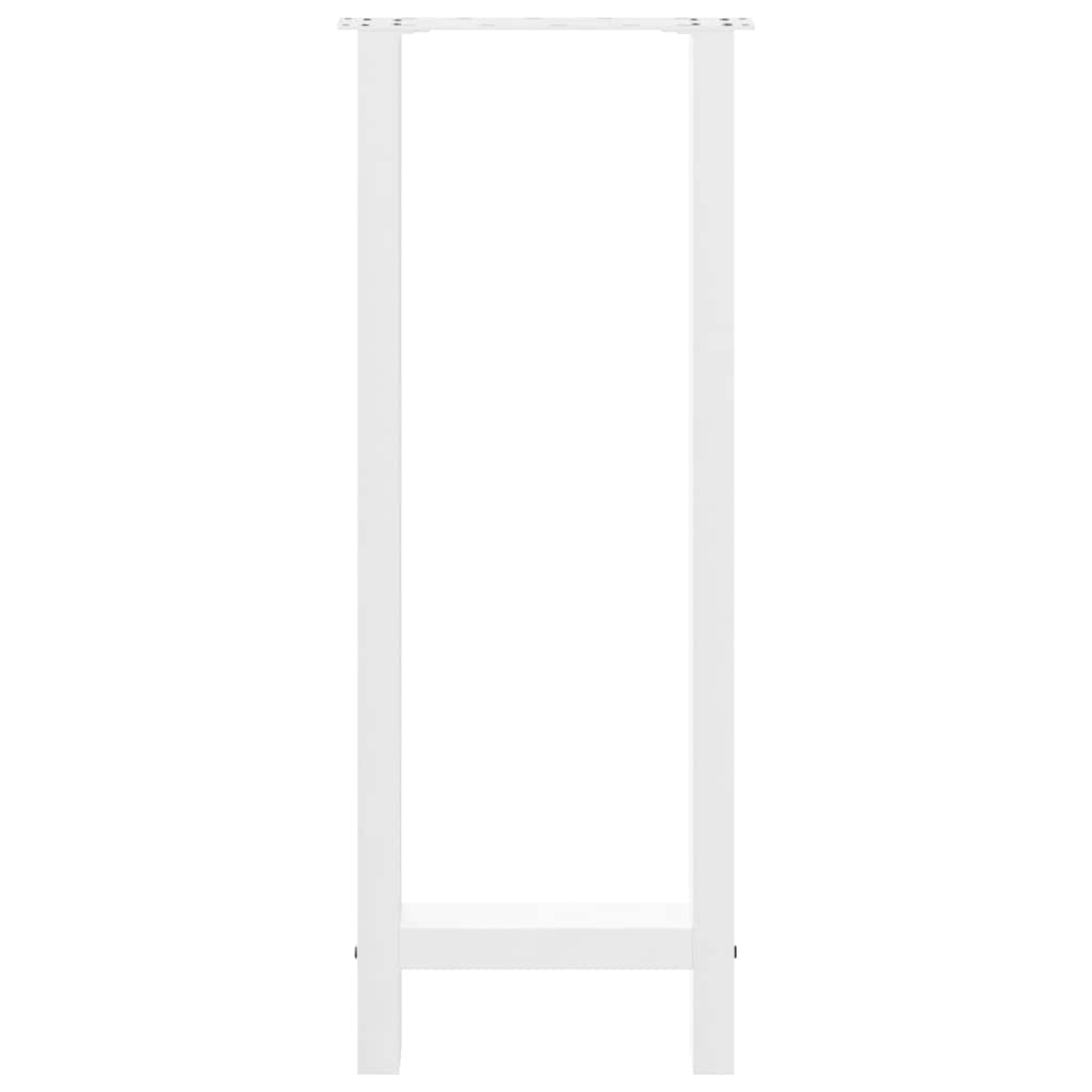 Bar Table Legs White 2 pcs 50x(100-101) cm Steel