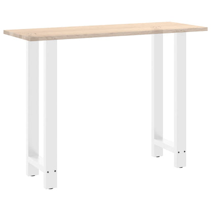 Bar Table Legs White 2 pcs 50x(100-101) cm Steel