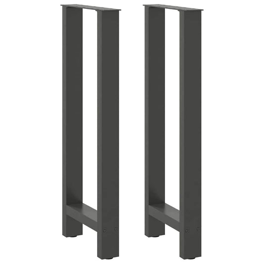 Bar Table Legs Anthracite 2 pcs 50x(100-101) cm Steel