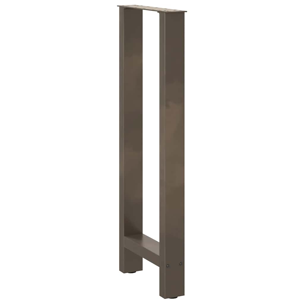 Bar Table Legs Natural Steel 2 pcs 50x(100-101) cm Steel