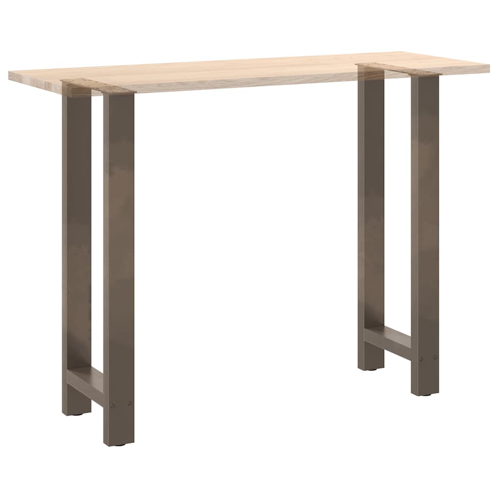 Bar Table Legs Natural Steel 2 pcs 50x(100-101) cm Steel