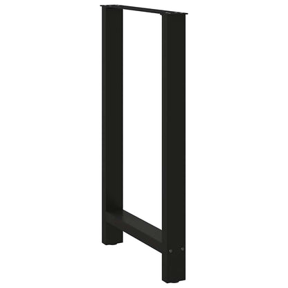 Bar Table Legs Black 2 pcs 60x(100-101) cm Steel