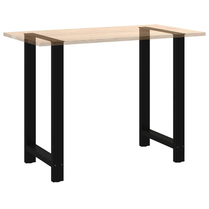 Bar Table Legs Black 2 pcs 60x(100-101) cm Steel