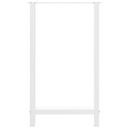 Bar Table Legs White 2 pcs 60x(100-101) cm Steel