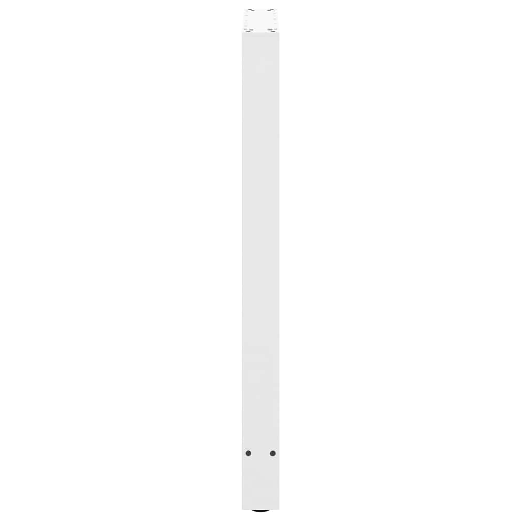 Bar Table Legs White 2 pcs 60x(100-101) cm Steel