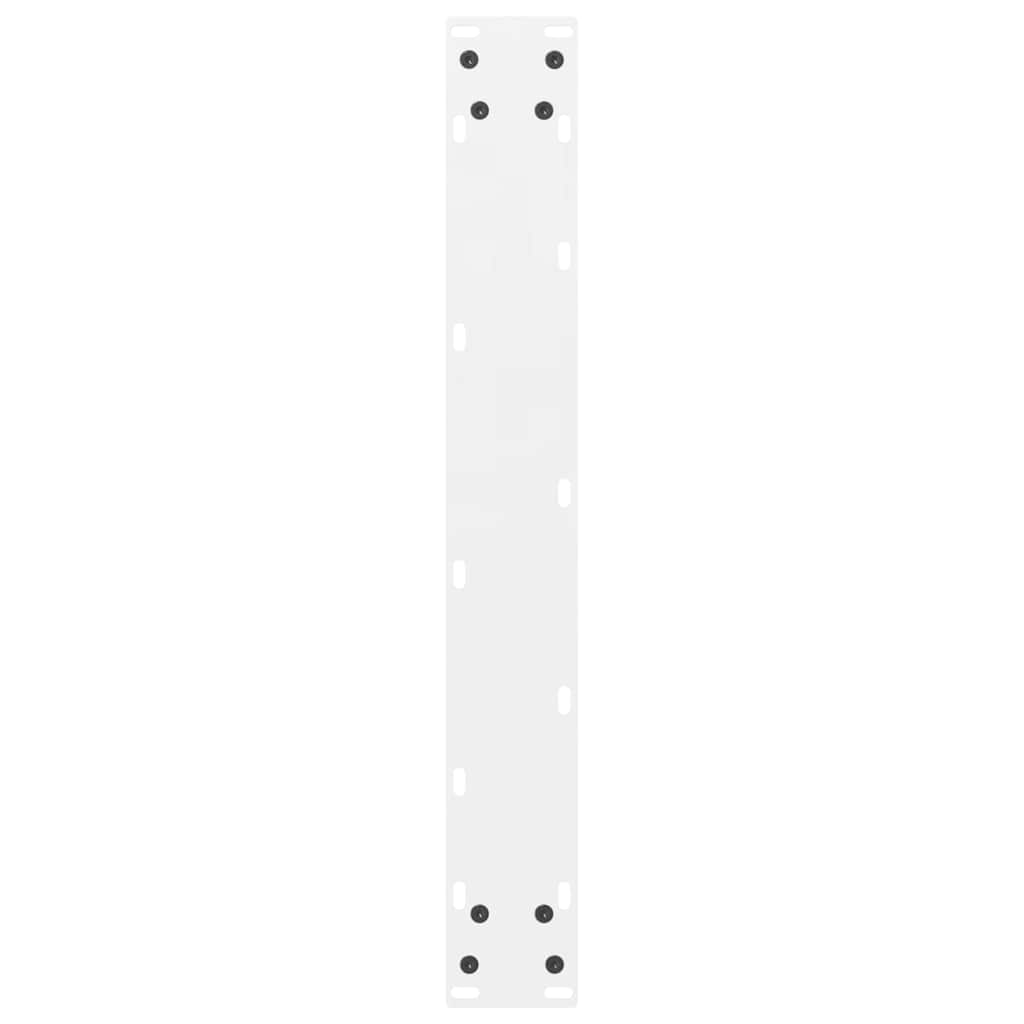 Bar Table Legs White 2 pcs 60x(100-101) cm Steel