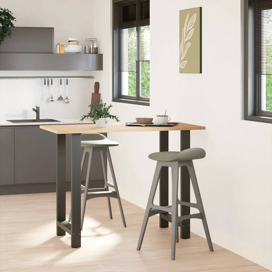 Bar Table Legs Anthracite 2 pcs 60x(100-101) cm Steel