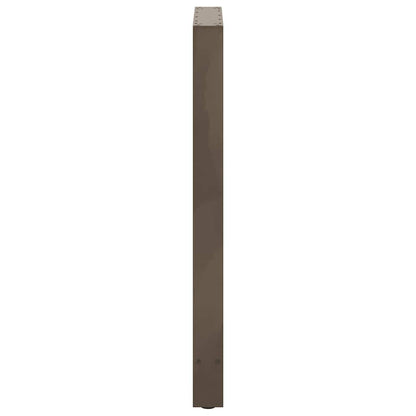 Bar Table Legs Natural Steel 2 pcs 60x(100-101) cm Steel