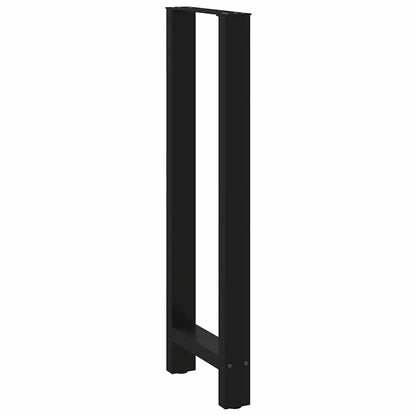 Bar Table Legs Black 2 pcs 40x(110-111) cm Steel