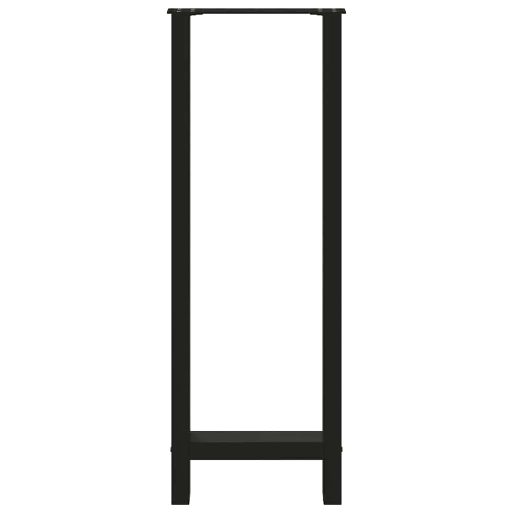 Bar Table Legs Black 2 pcs 40x(110-111) cm Steel