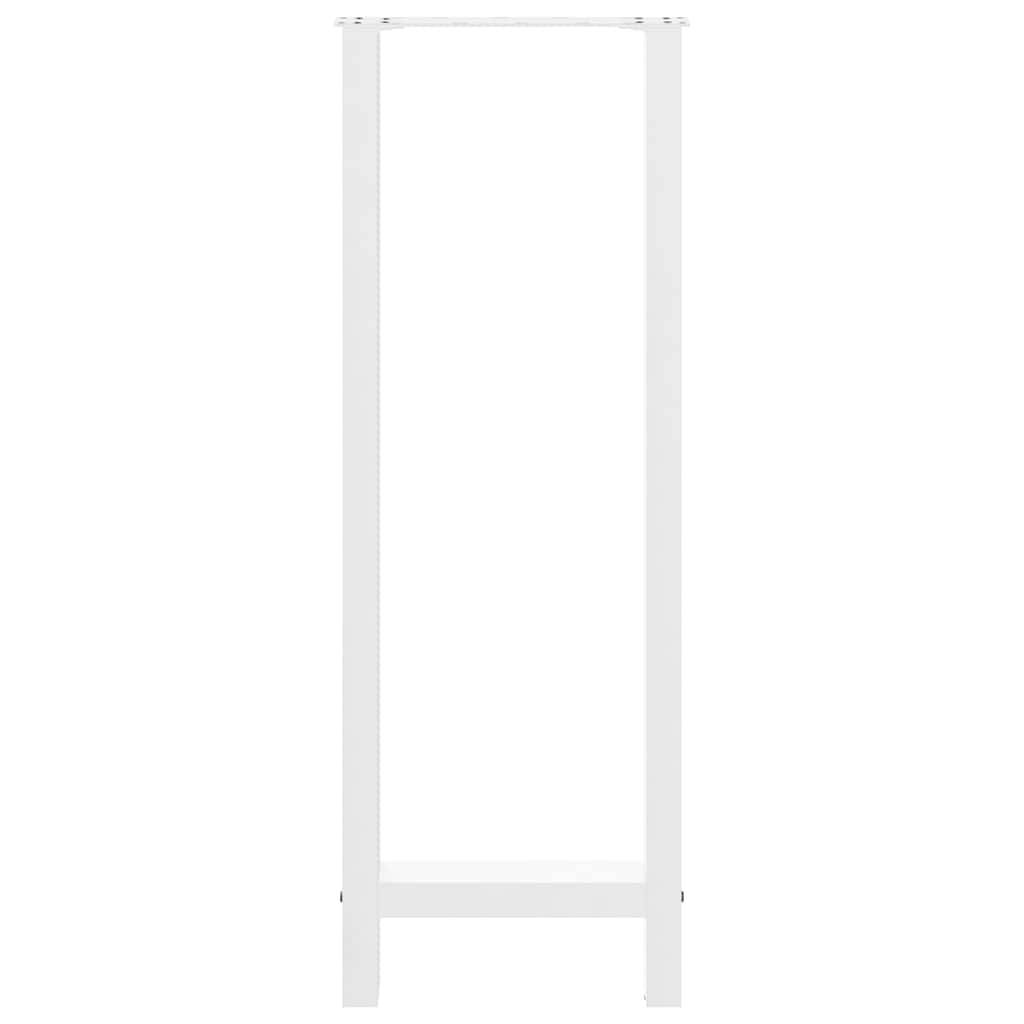 Bar Table Legs White 2 pcs 40x(110-111) cm Steel