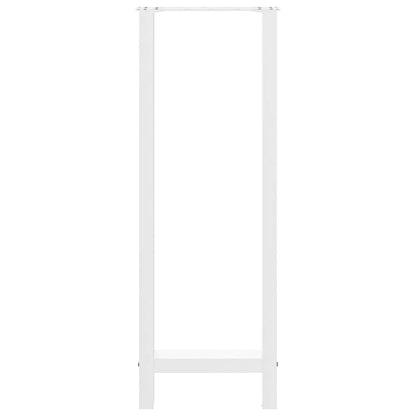 Bar Table Legs White 2 pcs 40x(110-111) cm Steel
