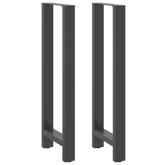Bar Table Legs Anthracite 2 pcs 40x(110-111) cm Steel