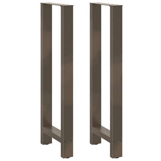 Bar Table Legs Natural Steel 2 pcs 40x(110-111) cm Steel
