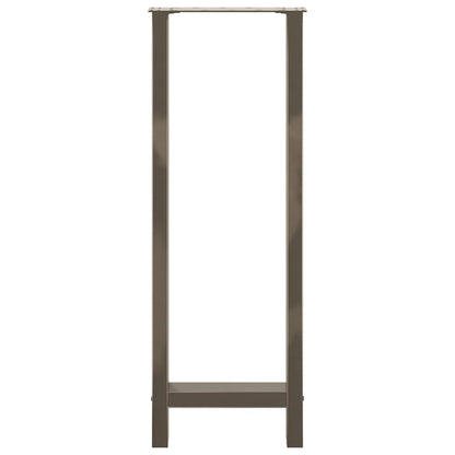 Bar Table Legs Natural Steel 2 pcs 40x(110-111) cm Steel