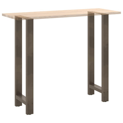 Bar Table Legs Natural Steel 2 pcs 40x(110-111) cm Steel
