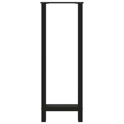 Bar Table Legs Black 2 pcs 50x(110-111) cm Steel