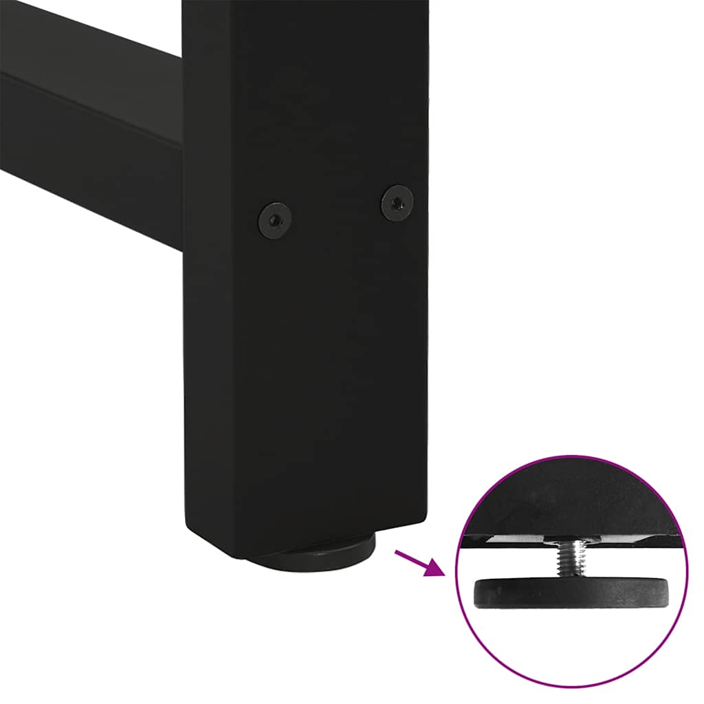 Bar Table Legs Black 2 pcs 50x(110-111) cm Steel
