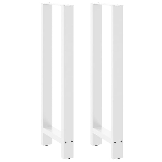 Bar Table Legs White 2 pcs 50x(110-111) cm Steel
