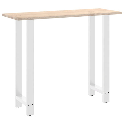 Bar Table Legs White 2 pcs 50x(110-111) cm Steel