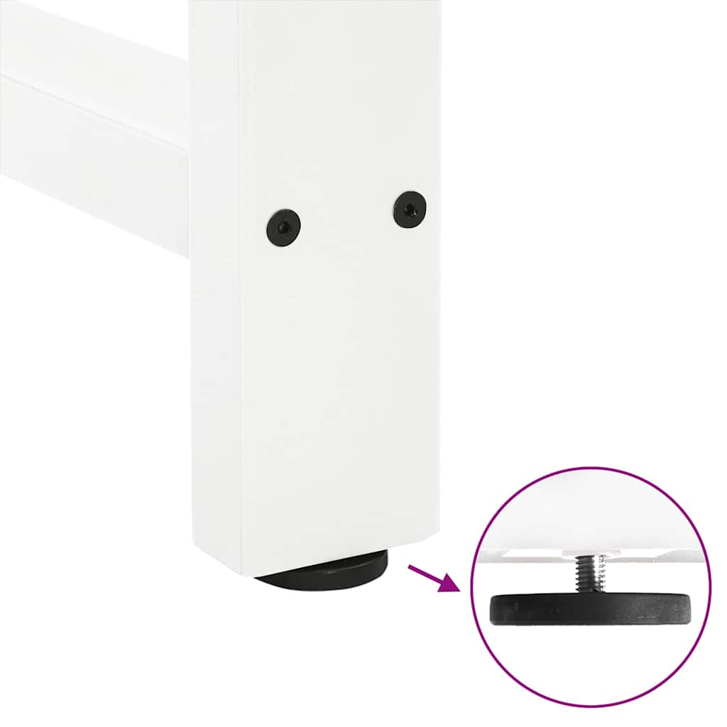Bar Table Legs White 2 pcs 50x(110-111) cm Steel