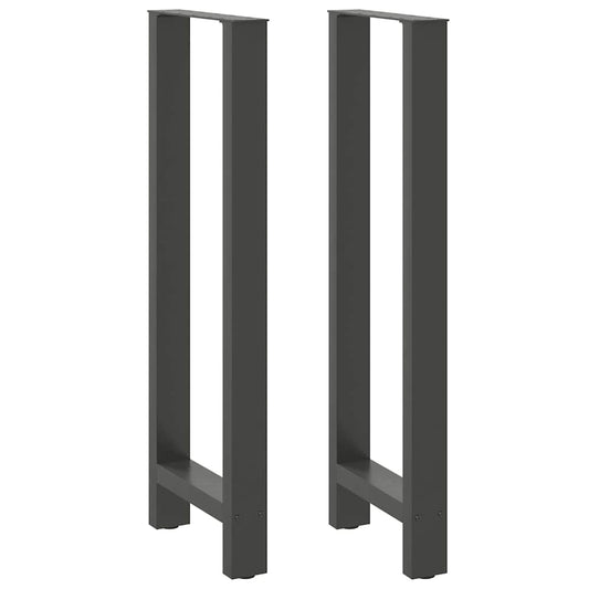 Bar Table Legs Anthracite 2 pcs 50x(110-111) cm Steel