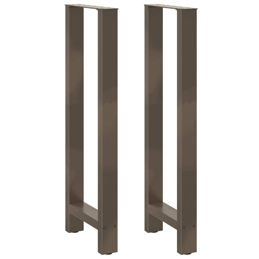 Bar Table Legs Natural Steel 2 pcs 50x(110-111) cm Steel