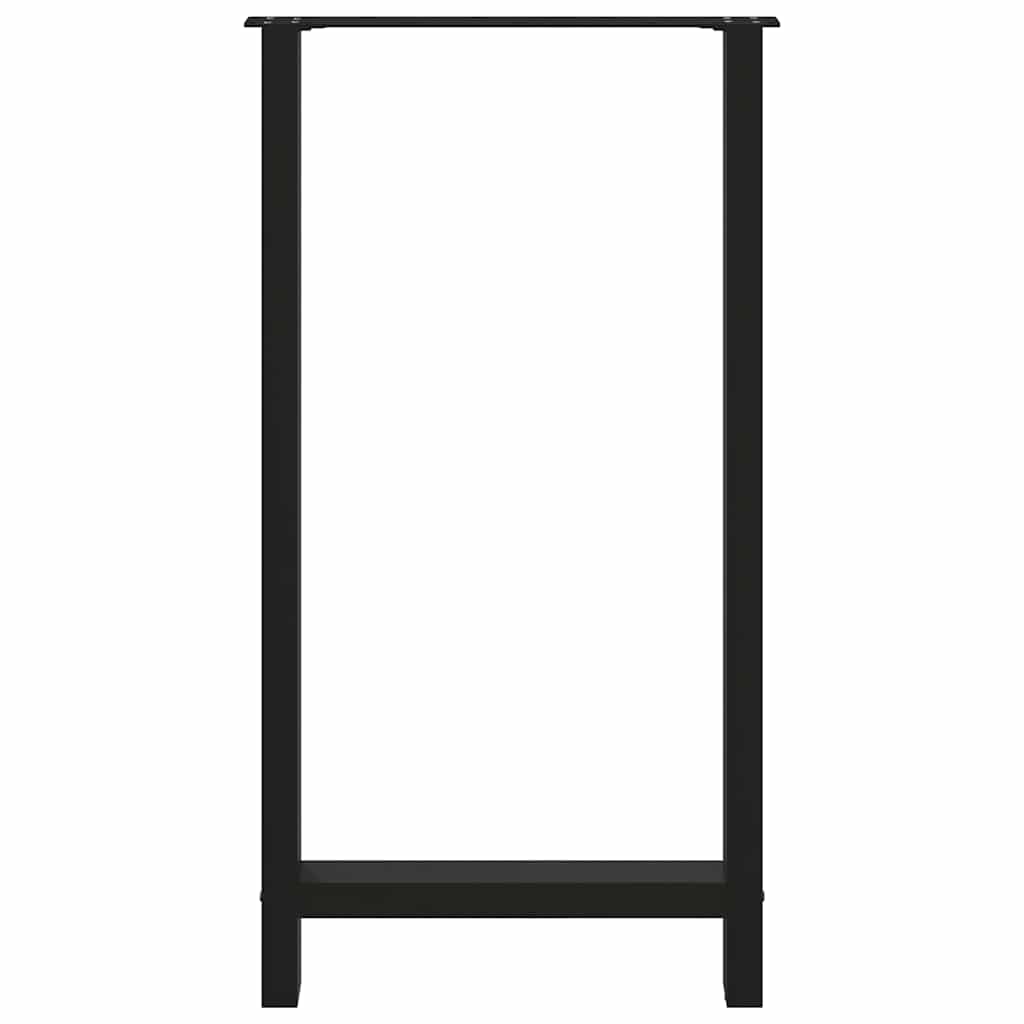 Bar Table Legs Black 2 pcs 60x(110-111) cm Steel