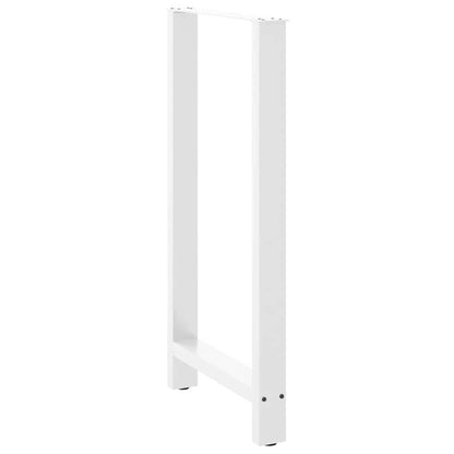 Bar Table Legs White 2 pcs 60x(110-111) cm Steel