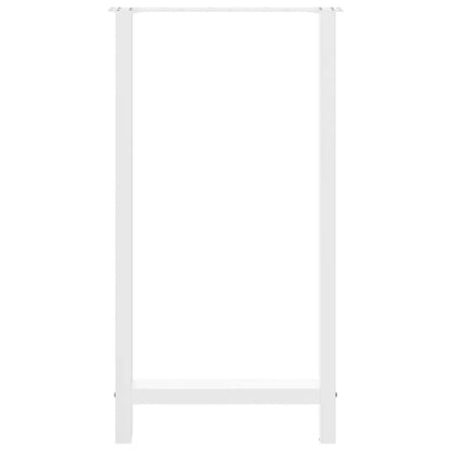 Bar Table Legs White 2 pcs 60x(110-111) cm Steel