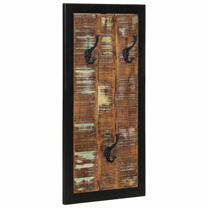 Coat Rack Multicolour 40x2x80 cm Solid Wood Reclaimed