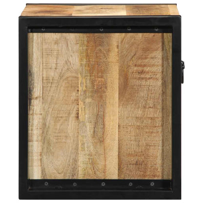 Bedside Cabinets 2 pcs 40x35x40 cm Solid Rough Wood Mango