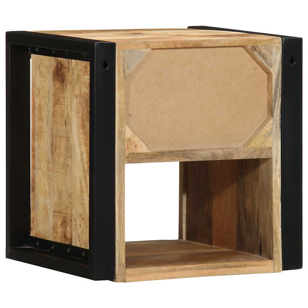 Bedside Cabinets 2 pcs 40x35x40 cm Solid Rough Wood Mango