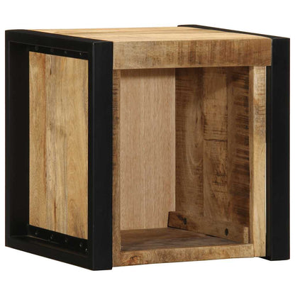 Bedside Cabinet 40x35x40 cm Solid Rough Wood Mango