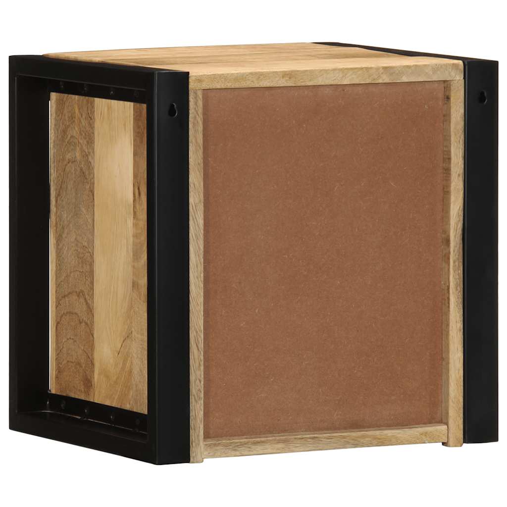 Bedside Cabinet 40x35x40 cm Solid Rough Wood Mango