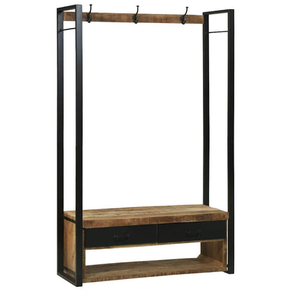 Clothes Rack Brown 110 x 40 x 179 cm Solid Mango wood