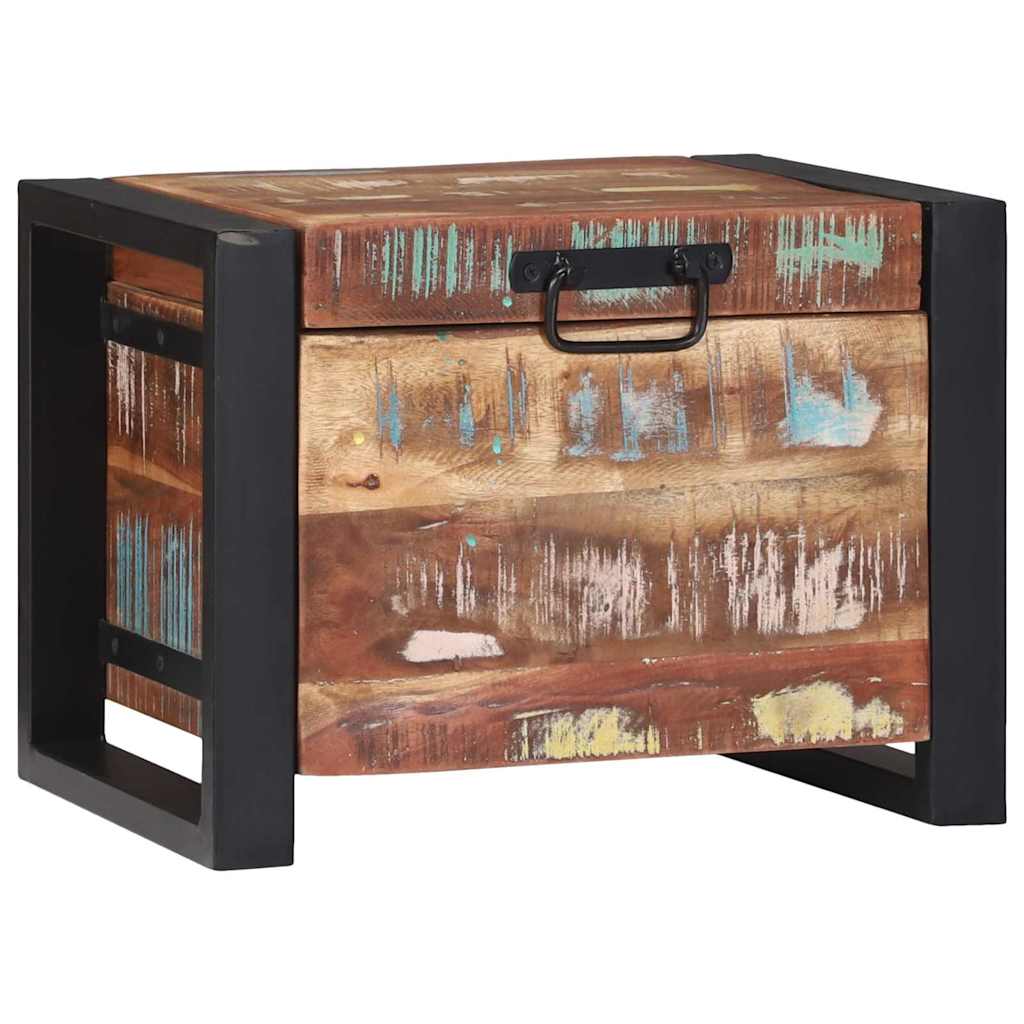 Storage Chests Multicolour 40 x 30 x 30 cm Solid Reclaim wood